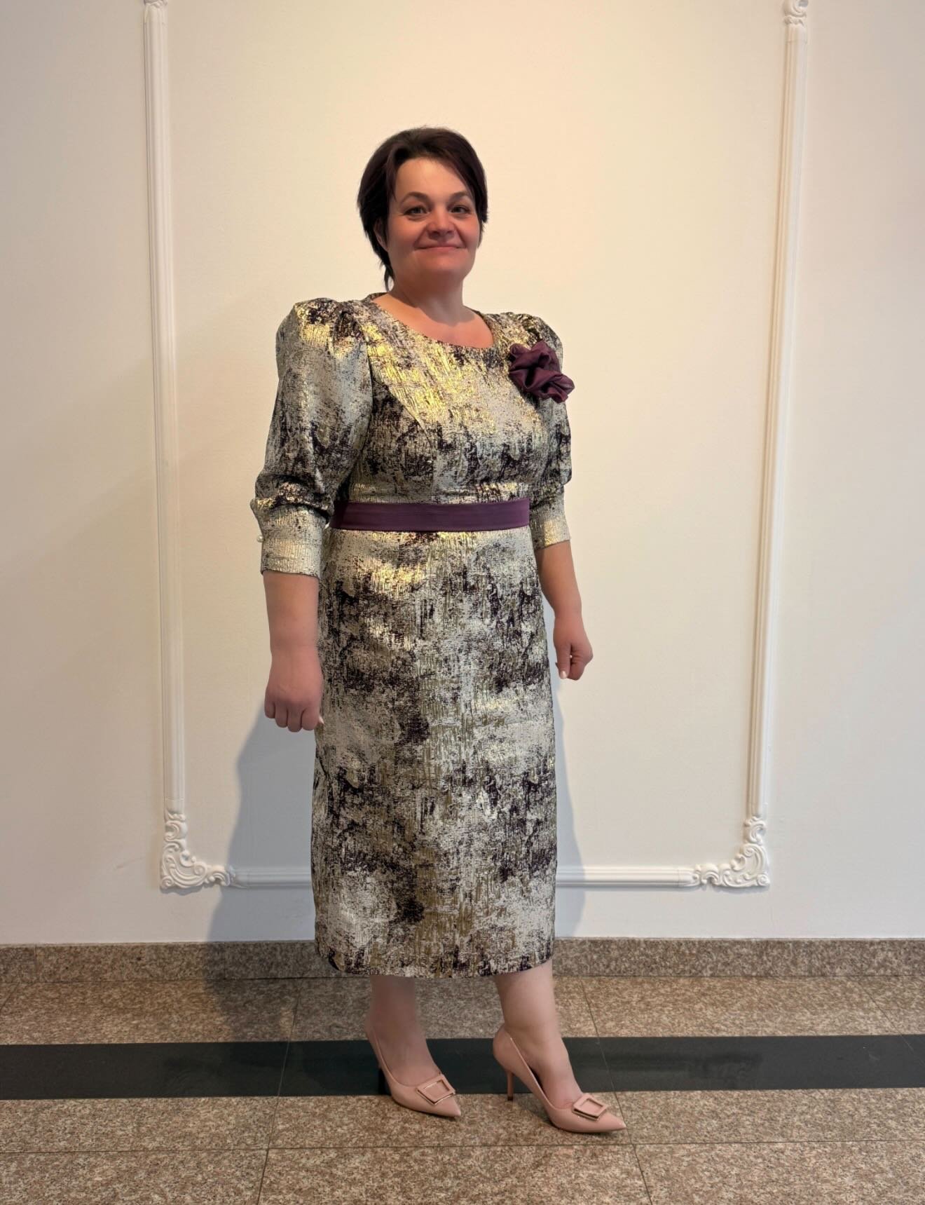 Rochie unicat din brocard – Atelier Laur